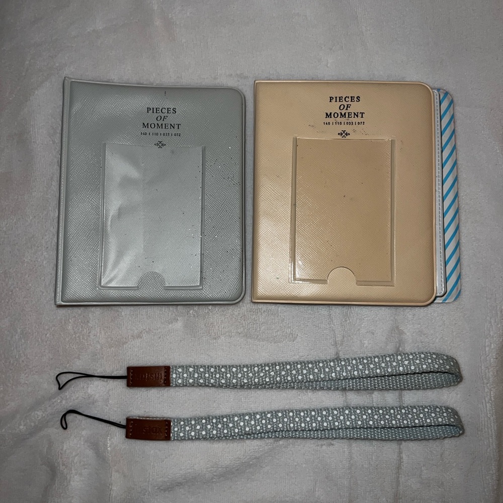 Instax mini scrapbooks and handle for the camera